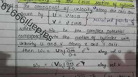 motion of an elliptic cylinder  #ellipticcylinder #lec15.3#theorem #fluid #sem4#fluiddynamics #maths