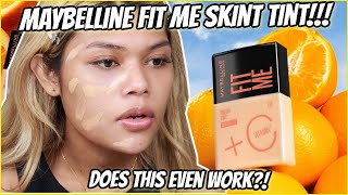 MAYBELLINE HAS A SKINTINT?! DOES IT WORK ON OILY SKIN?!