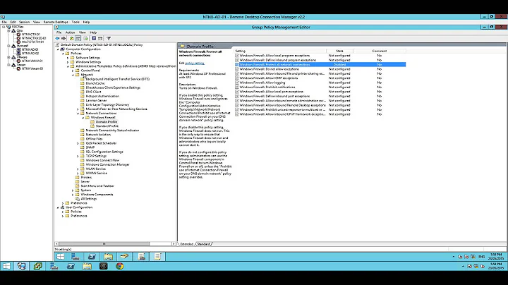 Disable Windows Firewall via Group Policy