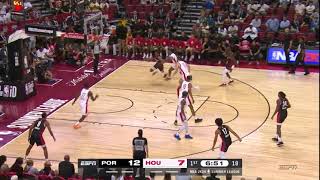 Scoot Henderson Highlights | Trail Blazers vs Rockets | 2023 NBA Summer League