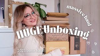 HUGE book unboxing haul!!| waterstones, arcs, book boxes, amazon & more!! AD