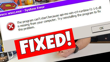 Fix API MS WIN CRT RUNTIME C++ Error