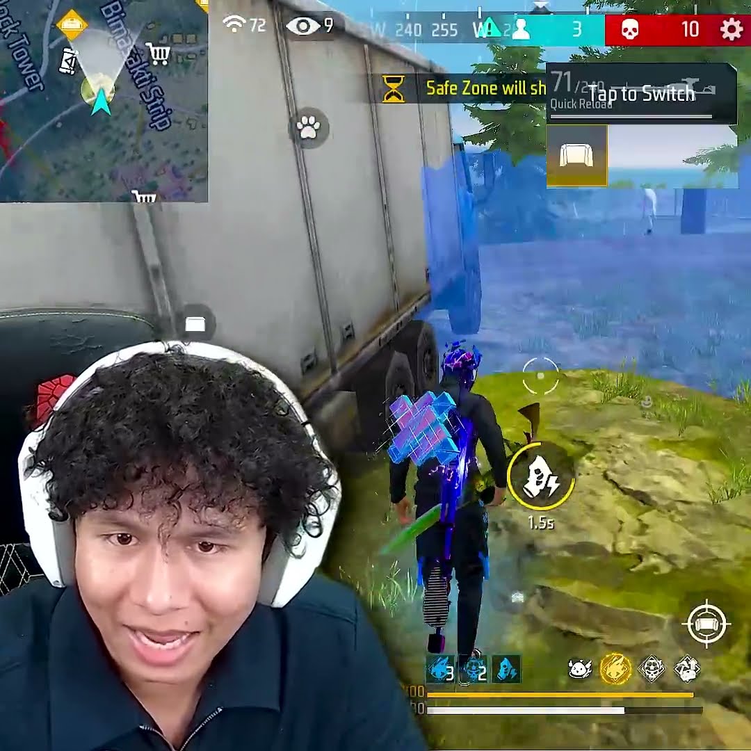 My Reaction When i Get Unexpected Booyah in Free Fire ? #shorts #freefire #tondegamer