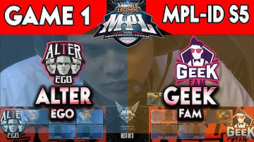 GAME 1 GEEK FAM vs ALTER EGO - MPL Season 5 Week 1 Day 2