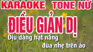 Điều Giản Dị Karaoke Tone Nữ Nhạc Sống Hay Nhất /88/