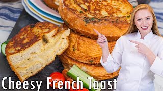 Savory French Toast with cheese