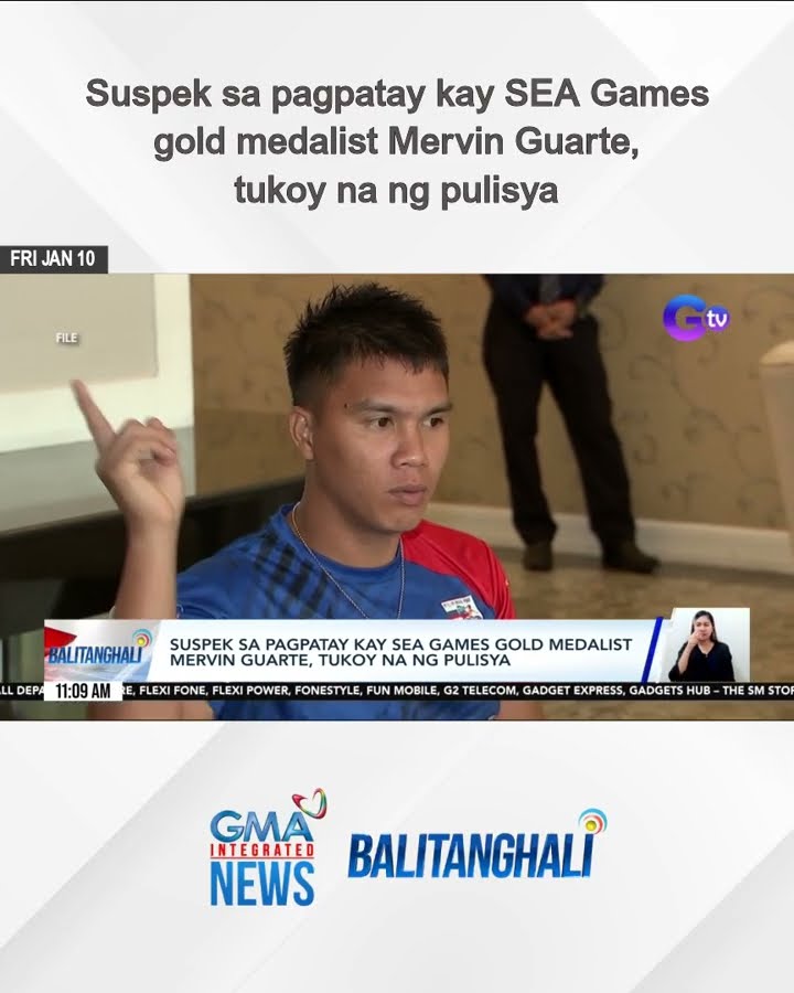 Suspek sa pagpatay kay SEA Games gold medalist Mervin Guarte, tukoy na ng pulisya | Balitanghali