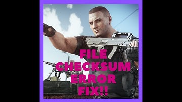 HOW TO FIX FILE CHECKSUM ERROR: Escape From Tarkov