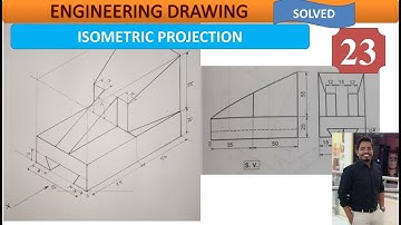 Technisch tekenen | Isometrische projecties Probleem 23 | Leren met Nikhil