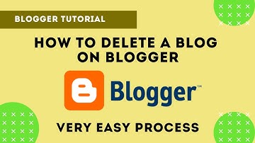 How to Delete a Blog on Blogger 2020 I How to Delete a Blogger Blog Permanently