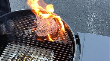 SNS 22” Kettle Using The Slow And Sear / Awesome Reverse Seared Ribeye Steak!