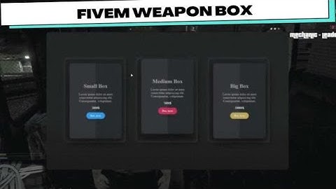 [ ESX ] FiveM Weapon Box - Fivem Script : Fivem Shop | FiveM Scripting