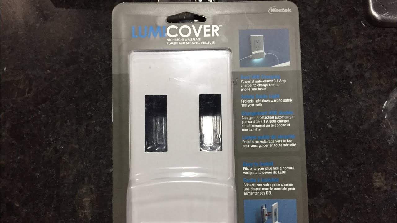 Nightlight And USB Charger Outlet Cover YouTube