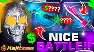 HELLCASE $4,000 WIN IN 3 WAY HUGE BATTLE !! HELLCASE PROMO CODE 2025 ! HELLCASE 2025