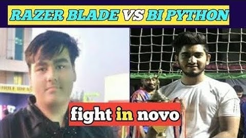 Razer blade + anything vs Bi Python fight in novo