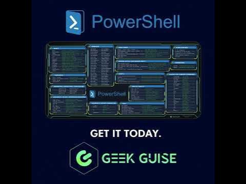 Powershell Cheat Sheet Desk Mat - YouTube