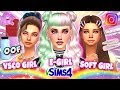 VSCO Girl, Soft Girl, E-Girl in Sims 4!