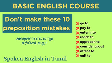 10 Preposition mistakes | Spoken English | English grammar lesson | #learnenglish