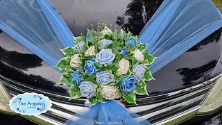 dekorasi mobil pengantin 17 | wedding car decoration