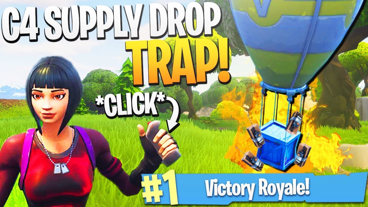 Fortnite C4 Count As Trap Epic Fortnite Supply Drop C4 Trap Fortnite New C4 Explosive Gameplay C4 Trap Kill Youtube