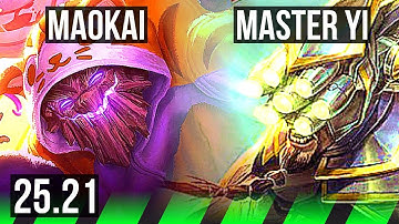 MAOKAI vs MASTER YI (JGL) | EUW Master | 25.21