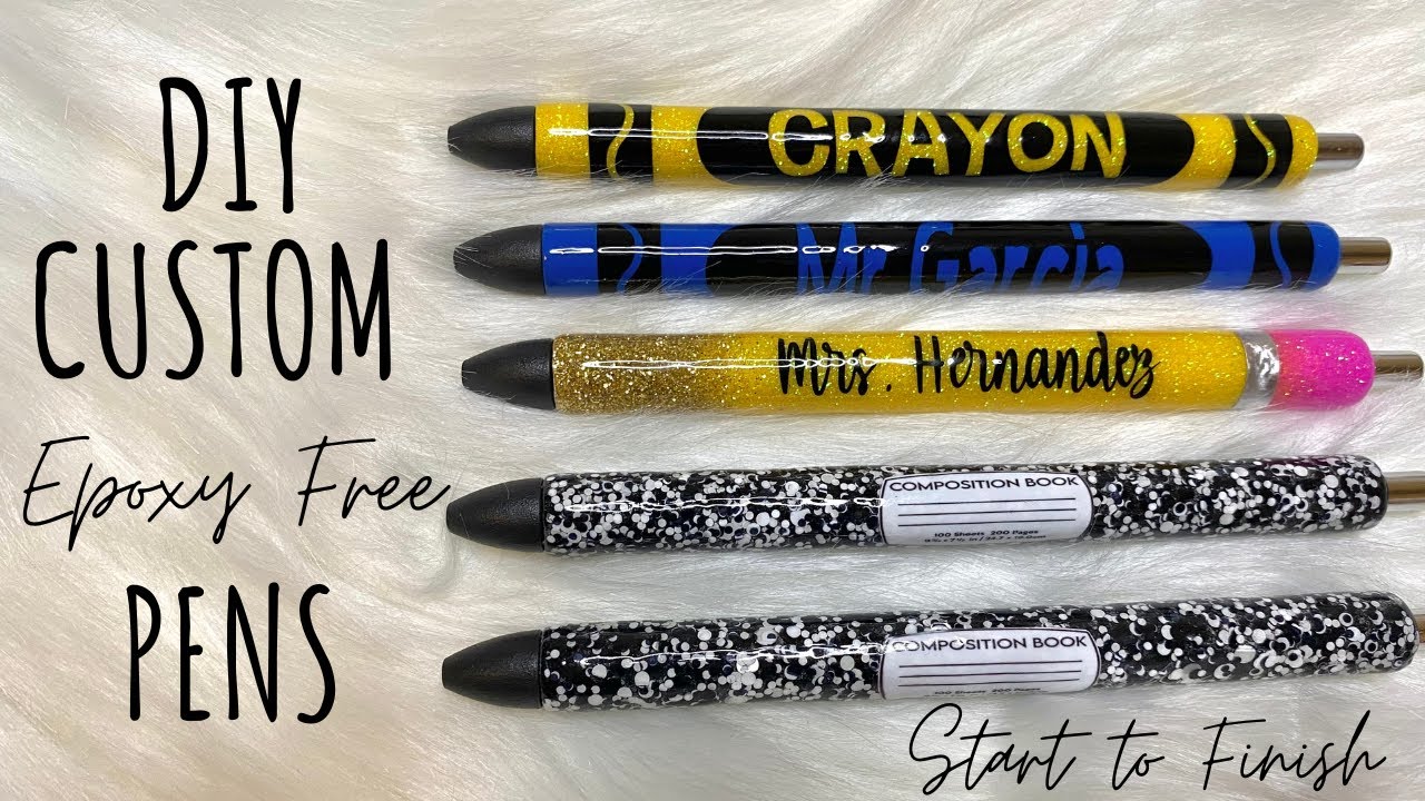 Personlized glitter pens pencil pens gel pens teacher gifts