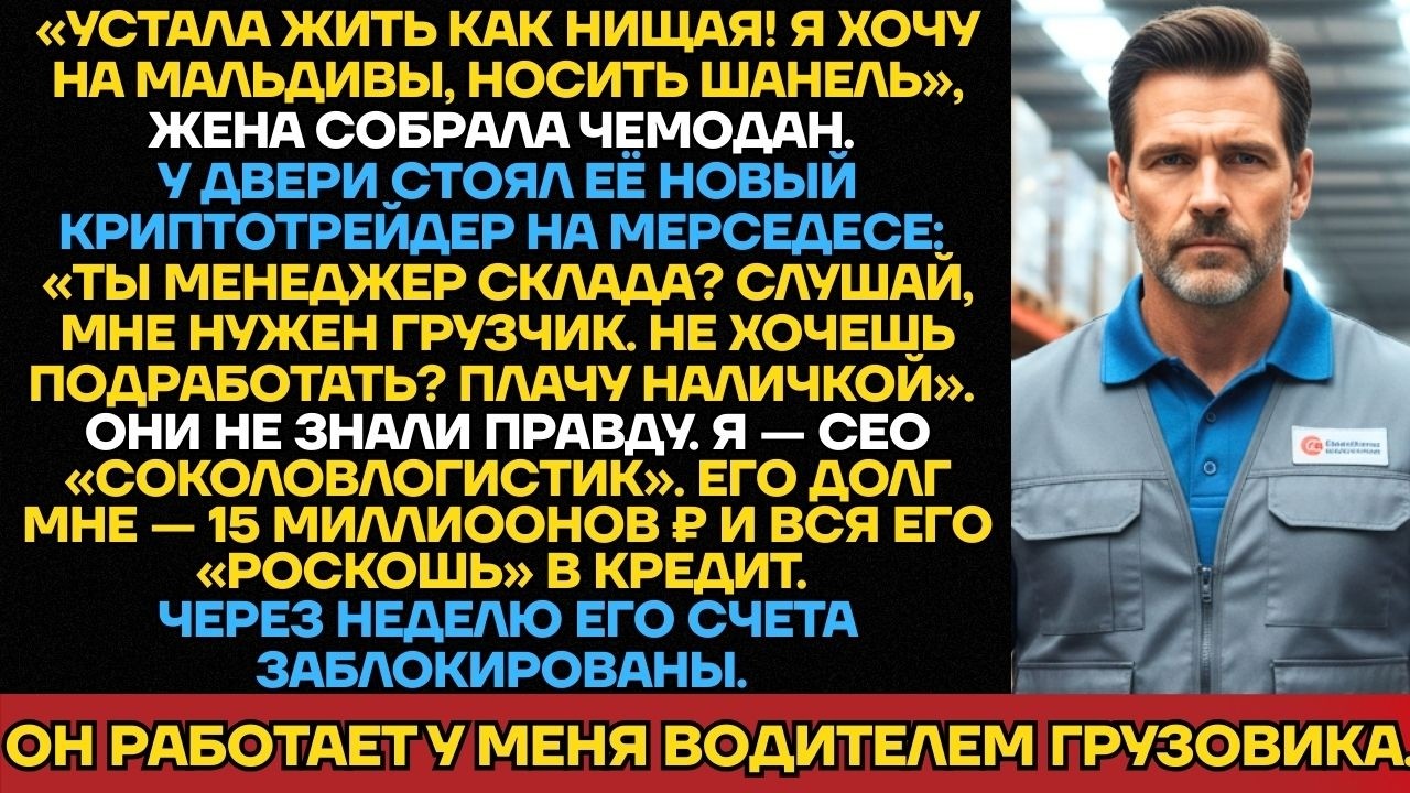 «Живём Как Нищие!» — Жена Ушла К Криптотрейдеру. Она Не Знала, Что Я CEO Логистики, А Её Новый...