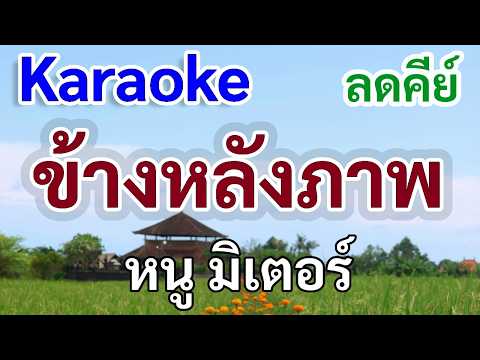 ข้างหลังภาพ(คาราโอเกะลดคีย์)หนู มิเตอร์|ดนตรีใหม่ cover คีย์ C#m