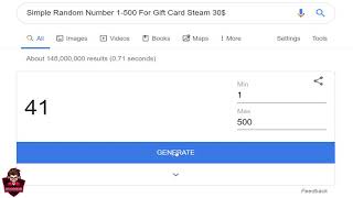How To Generator Random Number 1-500 Gift Card 30$ | Comment Number 1-500 screenshot 5