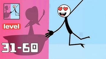Mr Long Arm - Gameplay Walkthrough Levels 31-60 - Funny Stickman Brain Puzzle Game