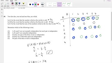 SOA Exam P Question 168 | Mutually Independent and Independence
