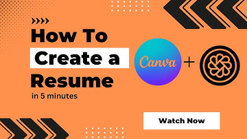Create a Resume in 5 Minutes Using ChatGPT & Canva | AI Resume Maker Tutorial