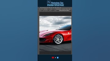 How to Create a Moving Car Tire Effect in #photoshop  | Easy Blur Tutorial 🚗💨
