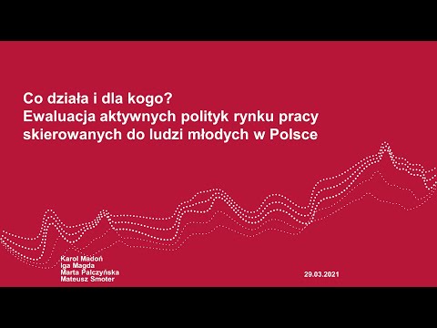 Staż czy szkolenie - co jest lepsze dla młodych bezrobotnych? Webinar Instytutu Badań Struktralnych