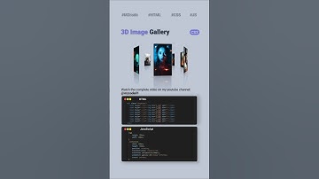 Make Amazing 3D Image Gallery using HTML & CSS #css #html #coding #shorts #cssshorts #webdesign