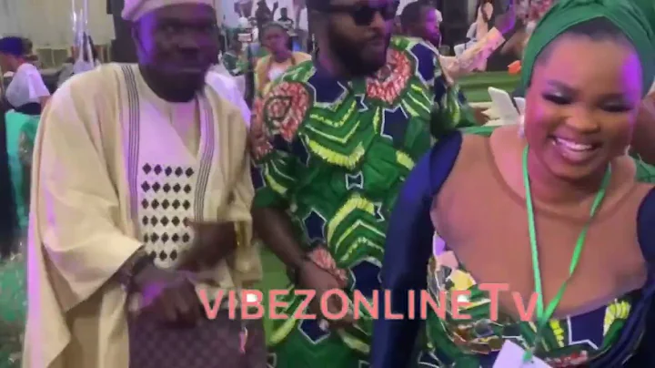 MERCY AIGBE, MC OLUOMO, FERAMI SPIRITUAL, FEMI ADEBAYO, BIMBO OSHIN AT FATHIA BALOGUN FATHERS BURIAL