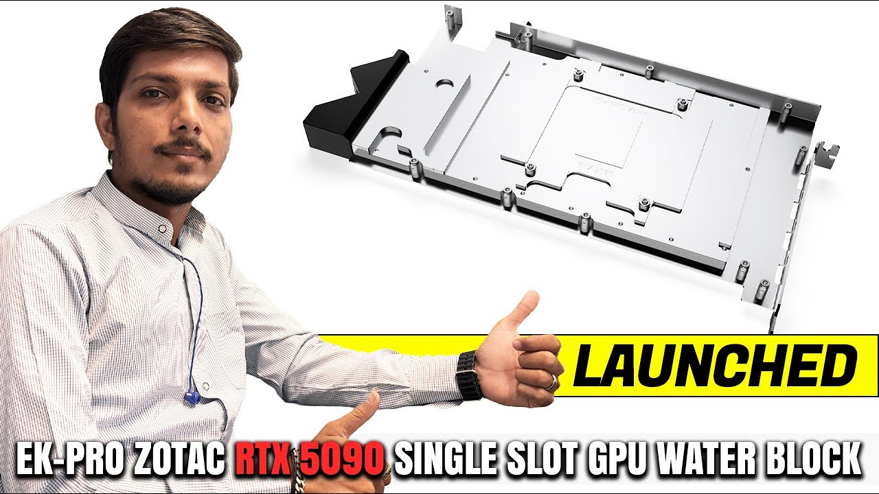 Выпущен водоблок для однослотовой видеокарты EK-Pro Zotac RTX 5090 — подробное описание всех хара...