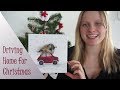Weihnachtsdeko selber basteln I Rotes Auto mit Weihnachtsbaum ITutorial