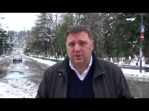 2 დღიანი უამინდობის შემდეგ ქუთაისში თოვლმა დნობა დაიწყო