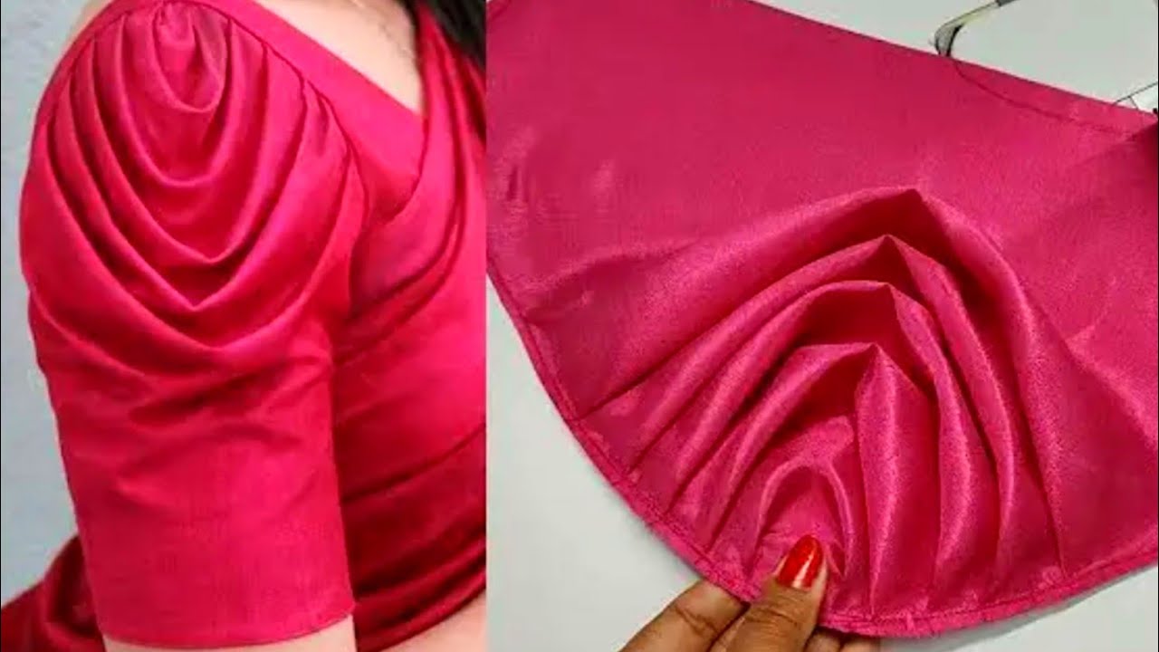 Trending 🔥Cowl Sleeves Design❤️ l latest Designer Blouse l Cowl Sleeves Cutting & Stitching 