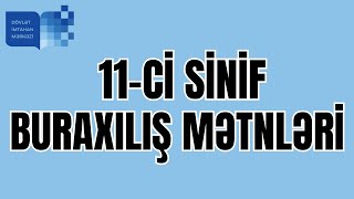 BURAXILIŞ TİPLİ MƏTNLƏR (MQM, PDF-Lİ) 14 APRELƏ DƏSTƏK!