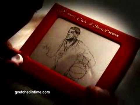 NBA Finals Lebron Etch A Sketch