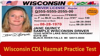 Wisconsin CDL Hazmat Practice Test