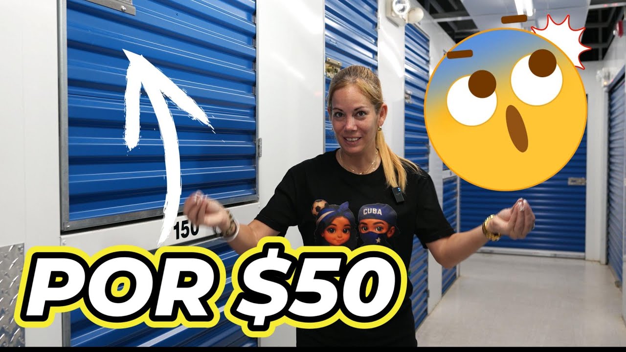COMPRE ALMACEN POR $50!!!! VEAN LO QUE SALIO!!!!!! #storageauctions #storage #subasta
