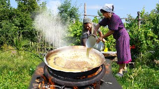 Harvesting Mulberries - Making Traditional Azerbaijan Mulberry Molasses