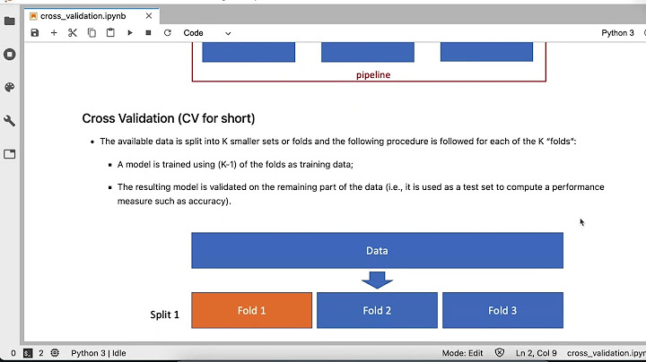 Hướng dẫn how do i manually cross validate in python? - làm cách nào để xác thực chéo thủ công trong python?