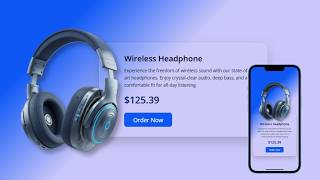 Animated Card in HTML, CSS | Responsive UI