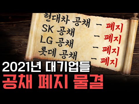 기업 공개채용의 종말