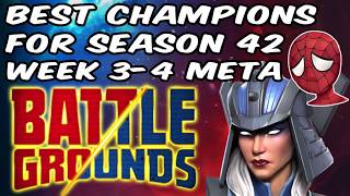 Best Champions For Battlegrounds Season 42 Falter Meta! | Marvel Contest Of Champions