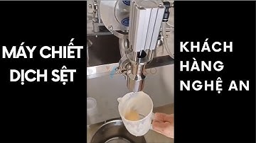 Bàn giao máy chiết rót dạng sệt khách hàng tại Nghệ An